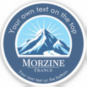 Skiort Morzine Frankreich Aufkleber (Vorderseite)