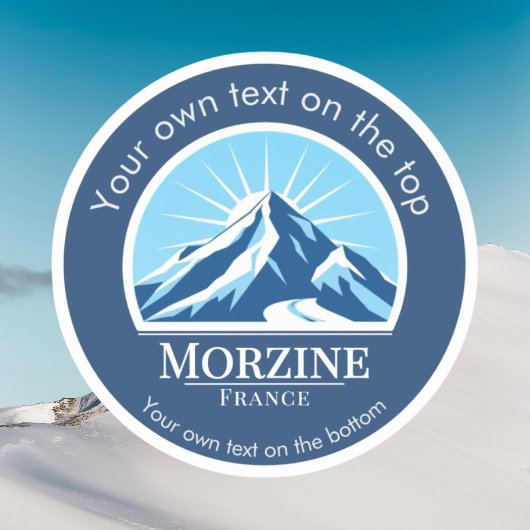 Skiort Morzine Frankreich Aufkleber