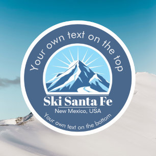 Skiort Santa Fe New Mexico Aufkleber