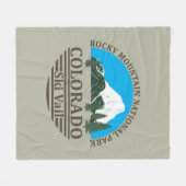 Skiort Vail Colorado Fleecedecke (Vorderseite (Horizontal))