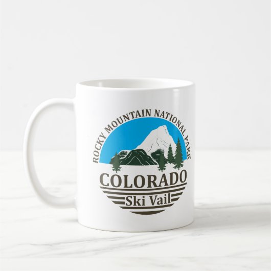 Skiort Vail Colorado Kaffeetasse (Links)