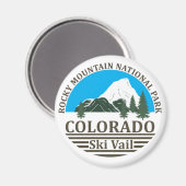 Skiort Vail Colorado Magnet (Vorderseite/Rückseite)