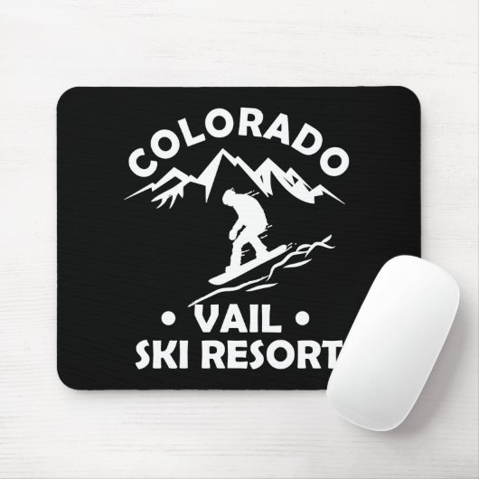 Skiort Vail Colorado Mousepad (Mit Mouse)