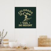 Skiort Vail Colorado Poster (Küche)