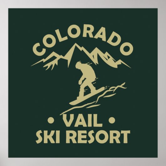 Skiort Vail Colorado Poster (Vorne)
