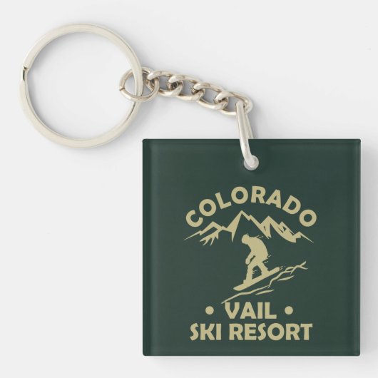 Skiort Vail Colorado Schlüsselanhänger (Vorderseite)