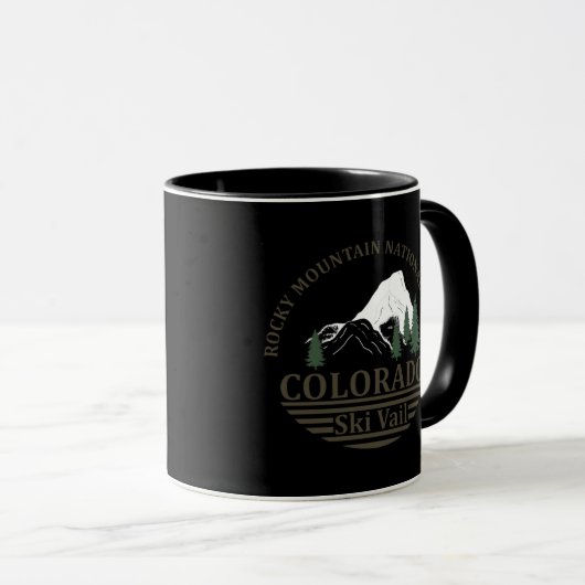 Skiort Vail Colorado Tasse (VorderseiteRechts)