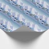 Skiort: Vintage Bergwelt Geschenkpapier (Ecke)