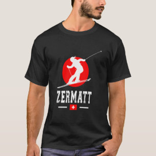 Skiort Zermatt Alpen Schweizer Berge Schweiz T-Shirt