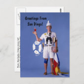 Skip Sayles™_Greetings From San Diego Postkarte (Vorne/Hinten)