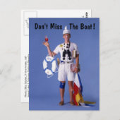 Skip Sayles™_Verpassen Sie nicht das Boot! Postkar Postkarte (Vorne/Hinten)