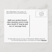 Skip Sayles™_Verpassen Sie nicht das Boot! Postkar Postkarte (Rückseite)