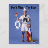 Skip Sayles™_Verpassen Sie nicht das Boot! Postkar Postkarte (Vorderseite)