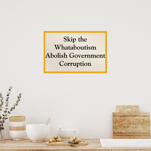 Skip Whataboutism Poster (Küche)