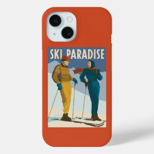 Skiparadies Vintag drucken Case-Mate iPhone Hülle