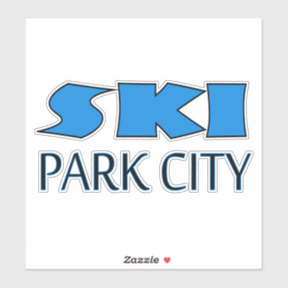 Skipark Stadt Utah Aufkleber, Parkcity Aufkleber, Aufkleber