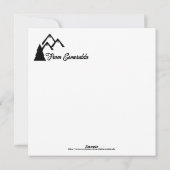 Skiparkstadt, Utah - Frauenski, Schwarzer Text Feiertagskarte (Rückseite)