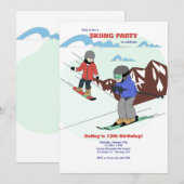 Skipartei Einladung (Vorne/Hinten)
