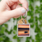 Skipass bei Sonnenaufgang in Eggemoggin Erreichbar Schlüsselanhänger (Hand)