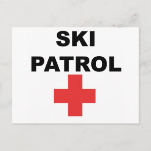 Skipatrol Postkarte