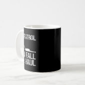 Skipatrol Sie Fall Wir Haul Ski Winter Kaffeetasse (Vorderseite Links)
