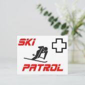 Skipatrol - "Skier" Postkarte (Stehend Vorderseite)