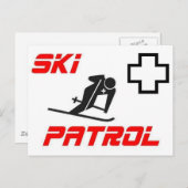 Skipatrol - "Skier" Postkarte (Vorne/Hinten)