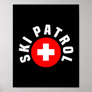 Skipatronentaschen-Outfit-Hang-Lage-Notfall-Skifah Poster