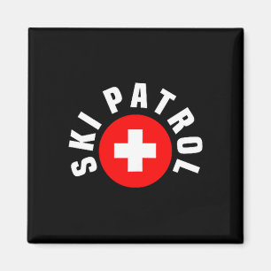 Skipatronentaschen-Outfit-Hanglage Notfall Skifahr Magnet