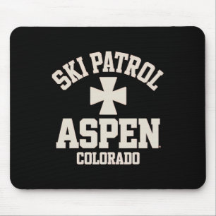 Skipatrouille Aspen Colorado Skifahren und Snowboa Mousepad