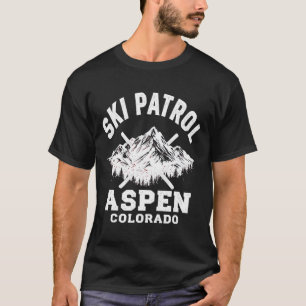 Skipatrouille Aspen Colorado Skifahren und Snowboa T-Shirt