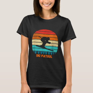 Skipatrouille Skigebiet Winter Skifahren Sonnenunt T-Shirt