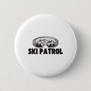 Skipatrouille Winterskigroßbrille Bergreise Button
