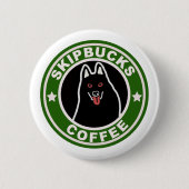 Skipbucks Kaffee-Knopf Button (Vorderseite)