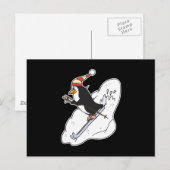 Skipinguin Postkarte (Vorne/Hinten)
