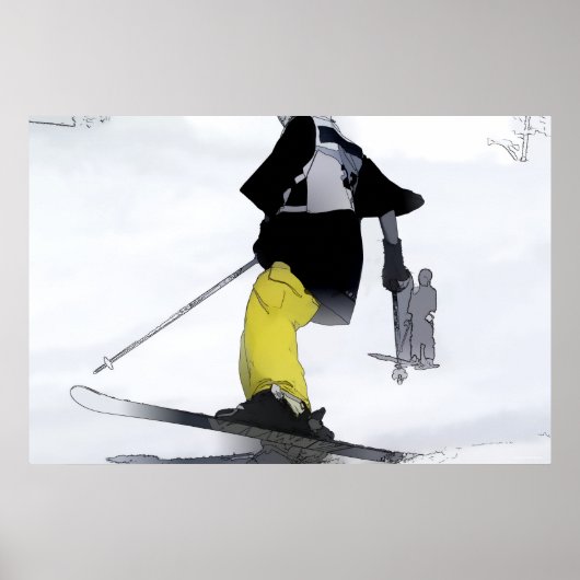 Skipiste beendet poster (Vorne)