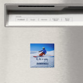 Skipiste Funny Motivierend Schnee Ski Magnet (In Situ (Geschirrspüler))