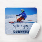 Skipiste Funny Motivierend Schnee Ski Mousepad (Mit Mouse)