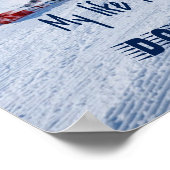 Skipiste Funny Motivierend Schnee Ski Poster (Ecke)