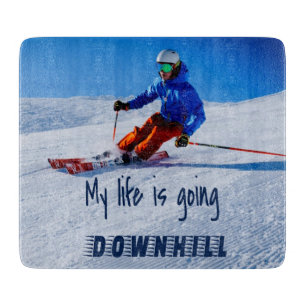 Skipiste Funny Motivierend Schnee Ski Schneidebrett