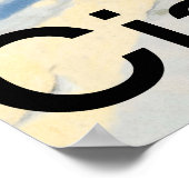 Skipiste in Italien Poster (Ecke)