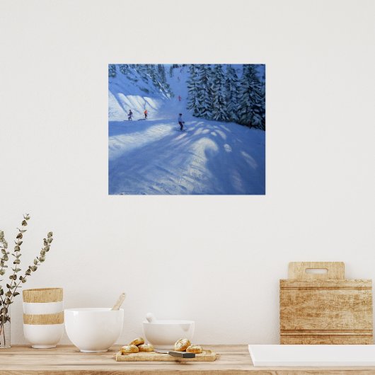 Skipiste Morzine Poster (Küche)