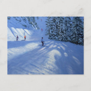 Skipiste Morzine Postkarte