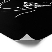 Skipisten Berge Skifahrer Wintersport Poster (Ecke)