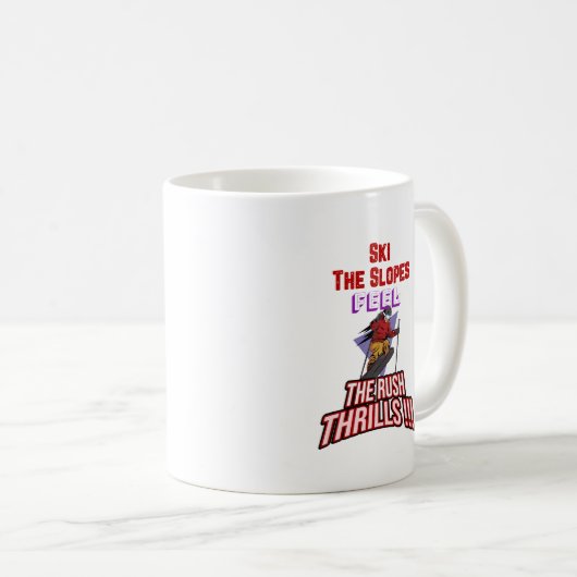 Skipisten Kaffeetasse (VorderseiteRechts)