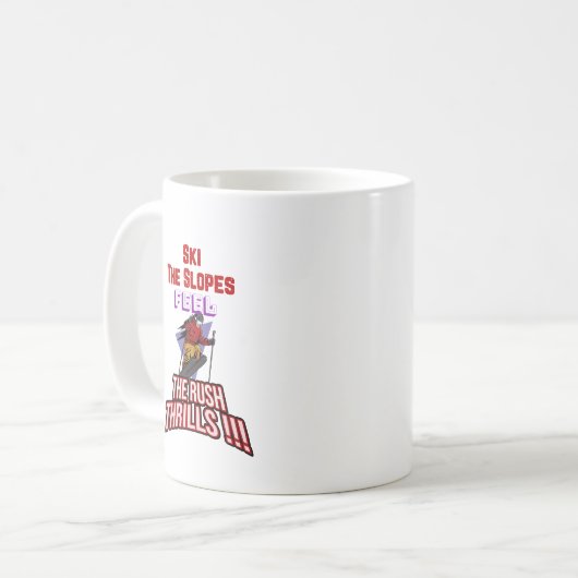 Skipisten Kaffeetasse (Vorderseite Links)