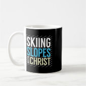 Skipisten mit Jesus Kaffeetasse (Links)