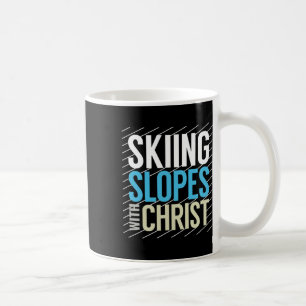 Skipisten mit Jesus Kaffeetasse