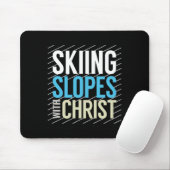 Skipisten mit Jesus Mousepad (Mit Mouse)