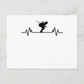 Skipisten Skigebiet Skipass Geschenk Postkarte (Vorderseite)